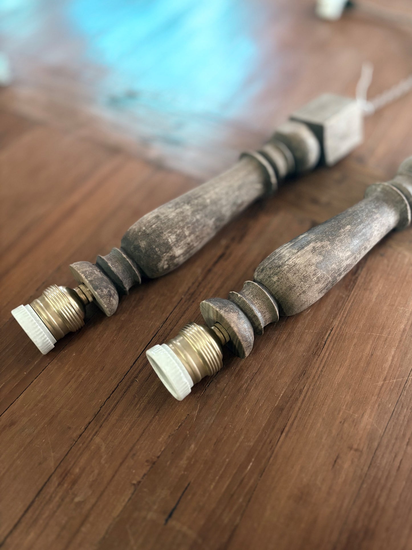 Ordermade :Antique WoodenLight×2